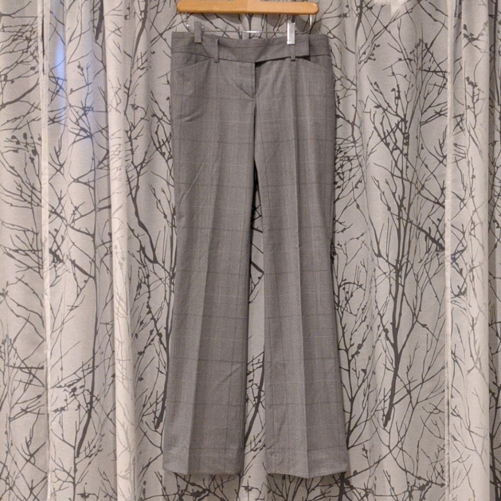 Express | Editor Straight Leg Plaid Pant